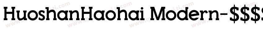 HuoshanHaohai Modern字体转换